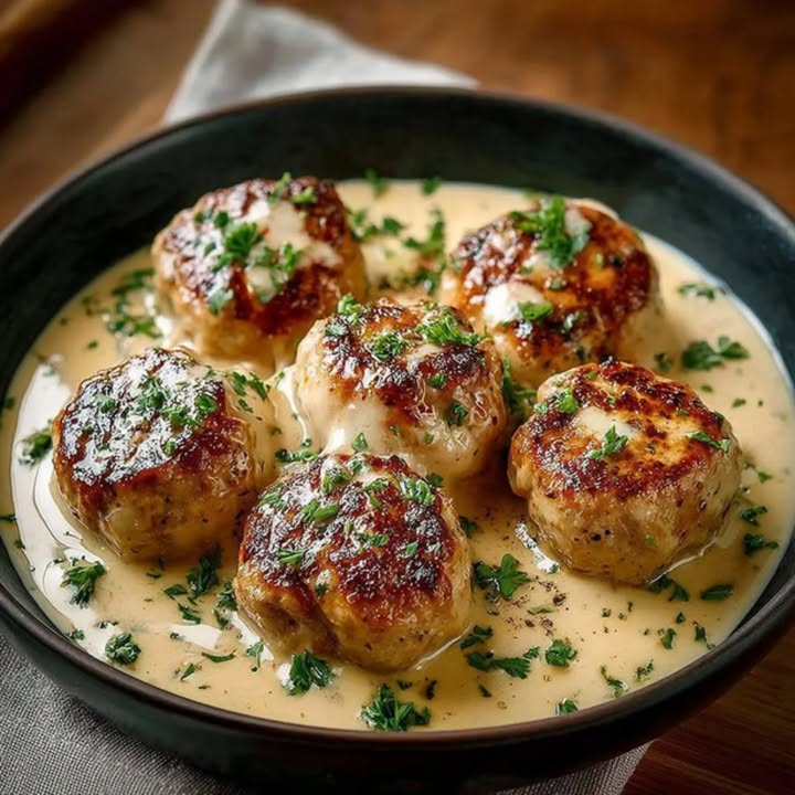 Boulettes de Pollo Crema