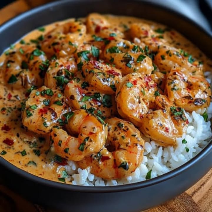 Crevettes Cremosas Picantes