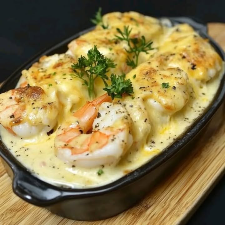 Crevettes Gratinadas Deliciosas
