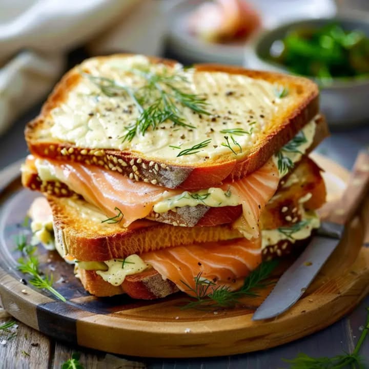 Croque Saumon Boursin