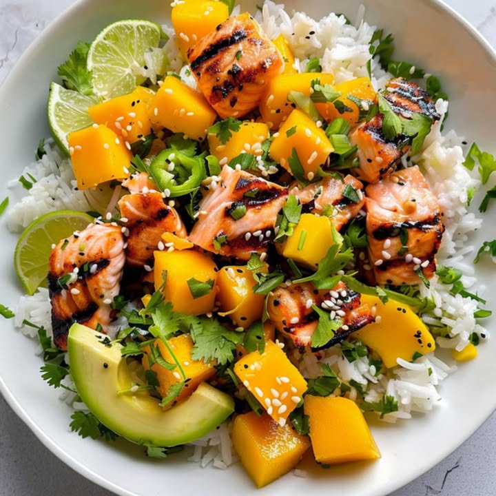 Ensalada Mango Salmón