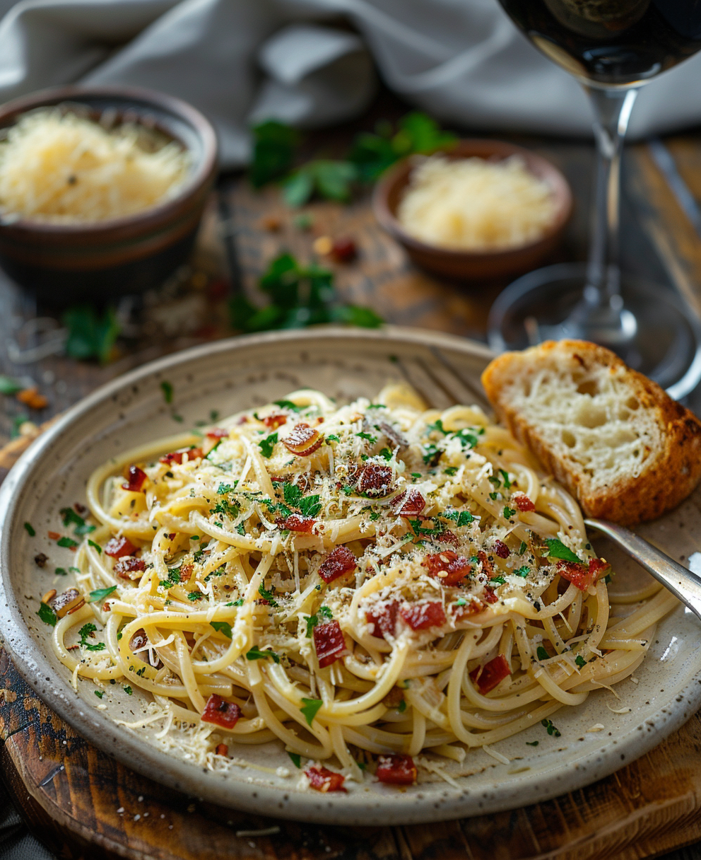 Espaguetis a la Carbonara