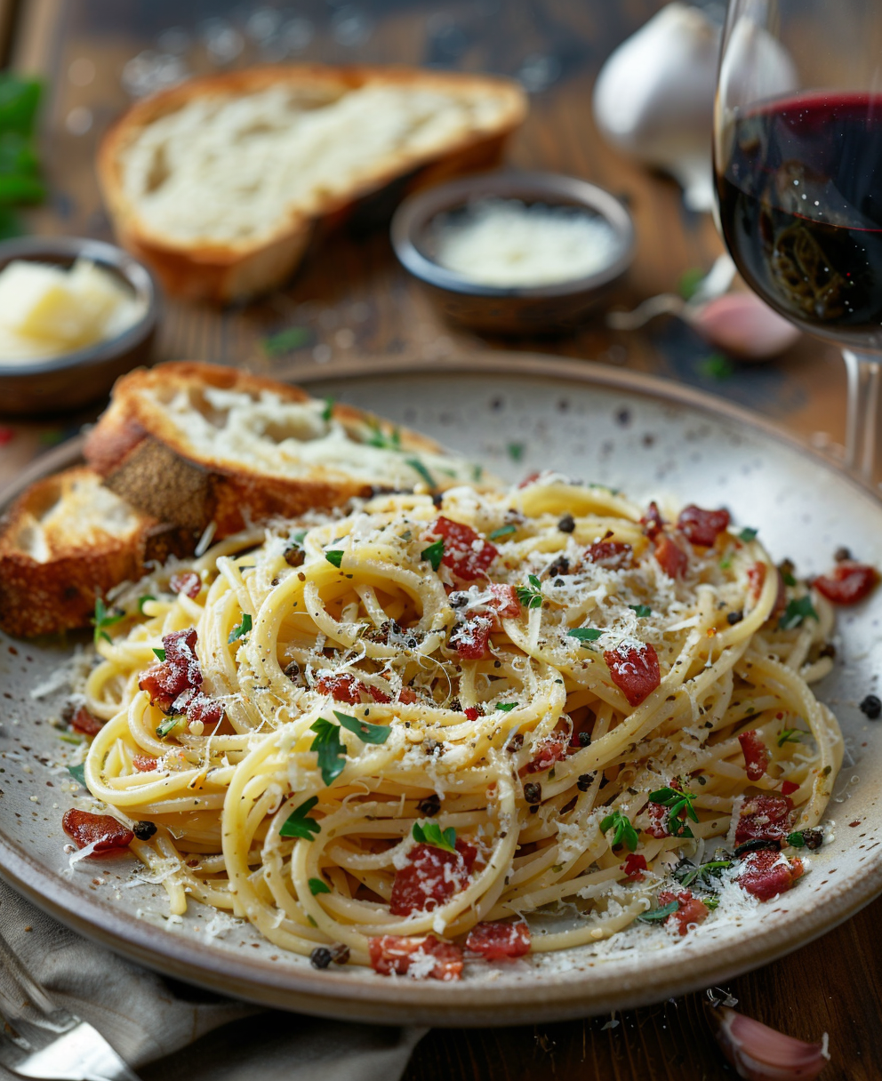 Espaguetis a la Carbonara