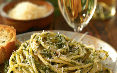 Espaguetis al Pesto: La Receta Irresistible que Conquista Paladares