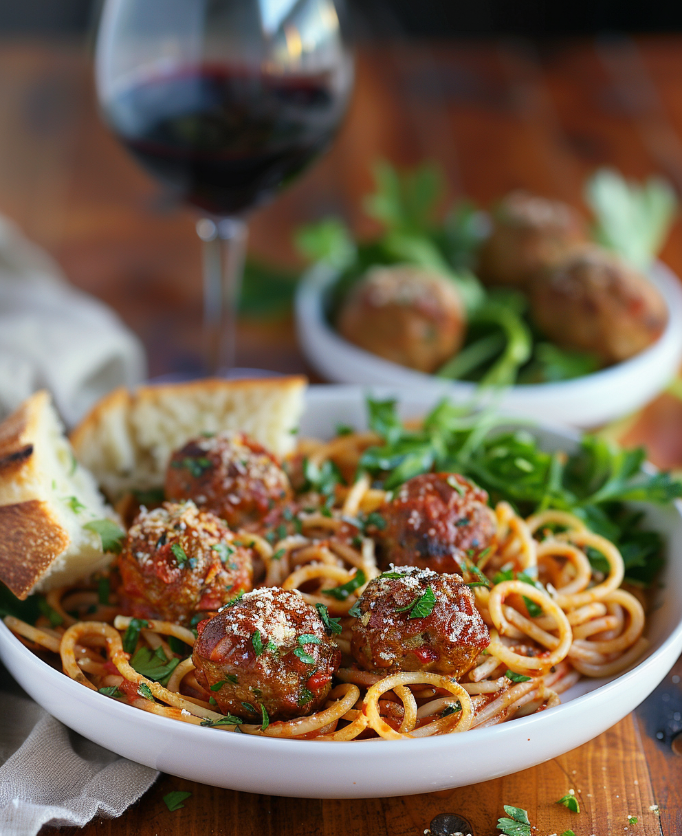 Espaguetis con Albóndigas