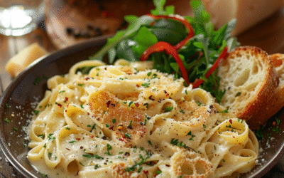 Fettuccine Alfredo: La Receta Irresistible que Conquistará tu Paladar