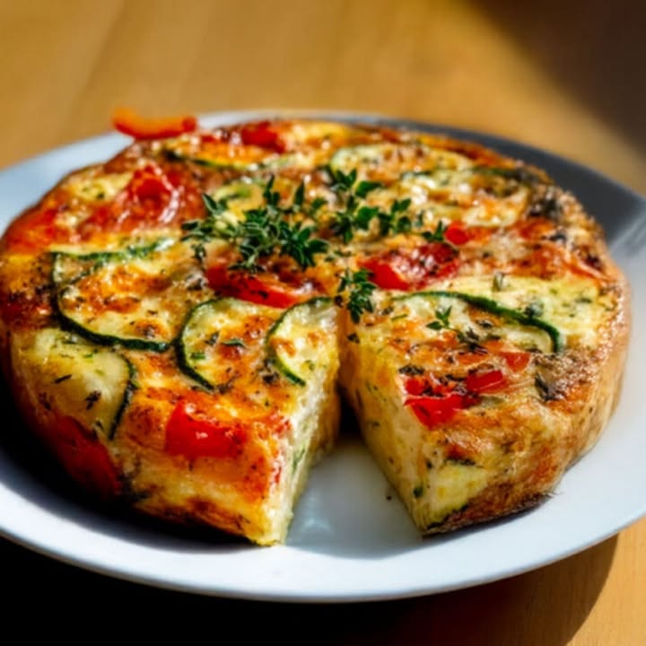 Frittata Zucchini Tomate