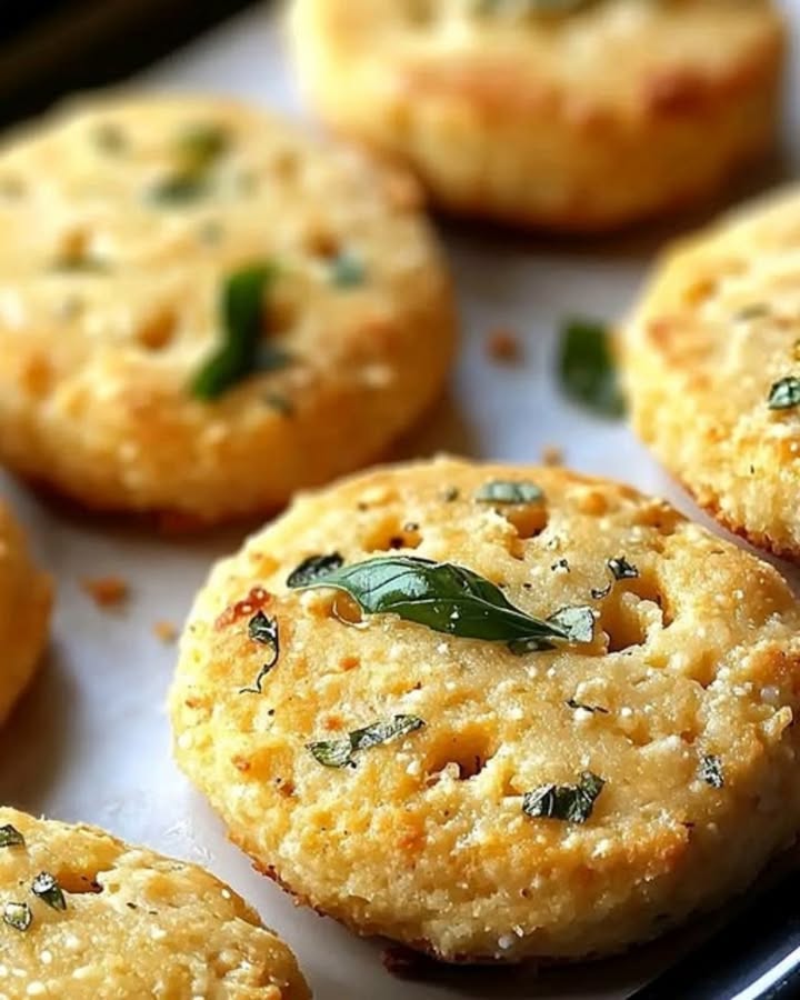 Galletas Garbanzos Parmesano
