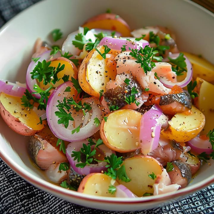 Harengs con Patatas Templadas