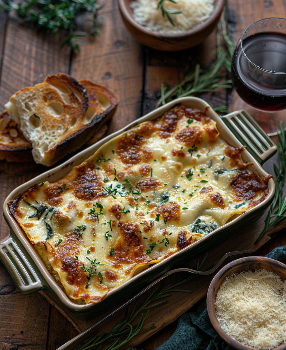 Lasaña de Espinacas y Ricotta