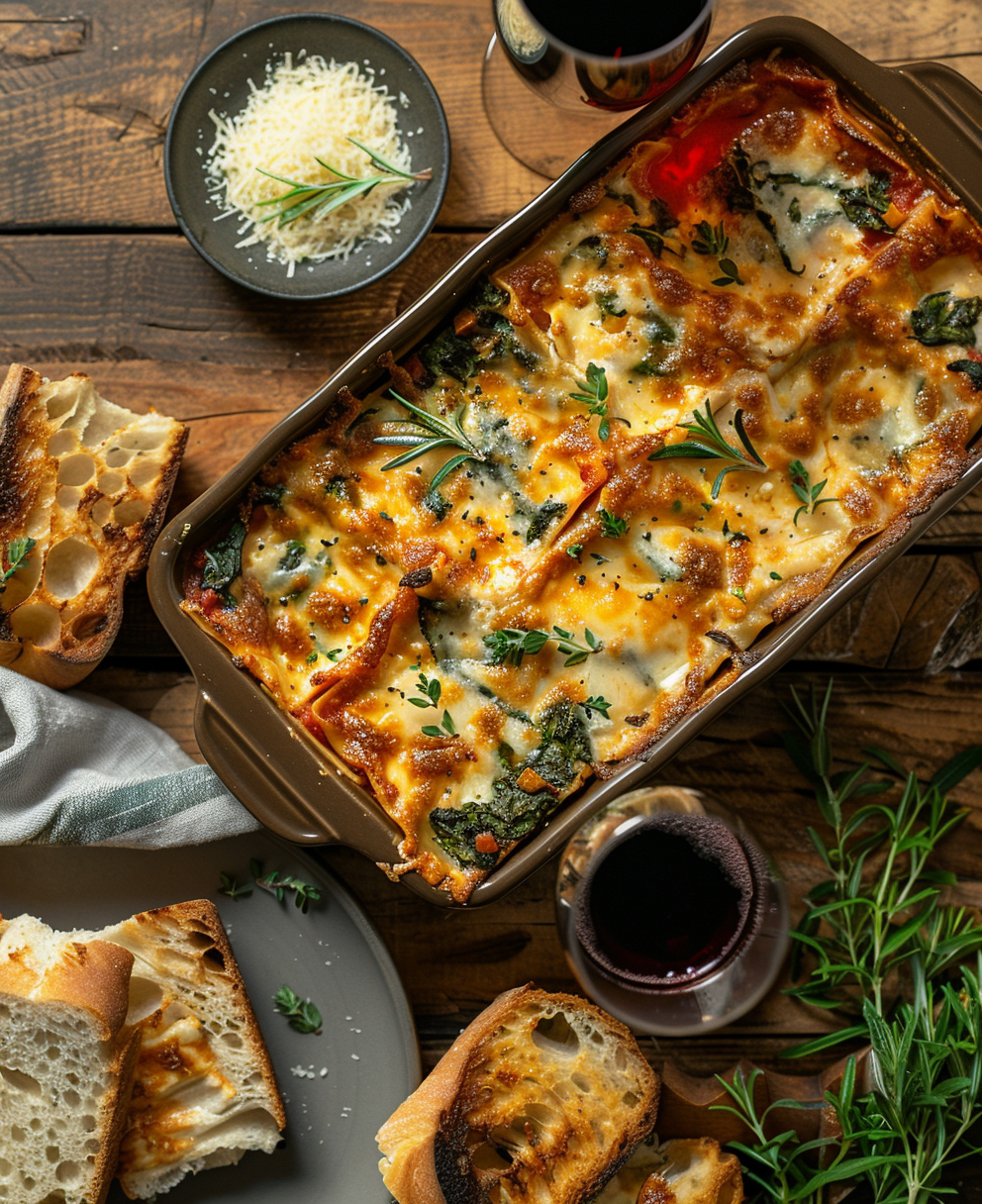 Lasaña de Espinacas y Ricotta