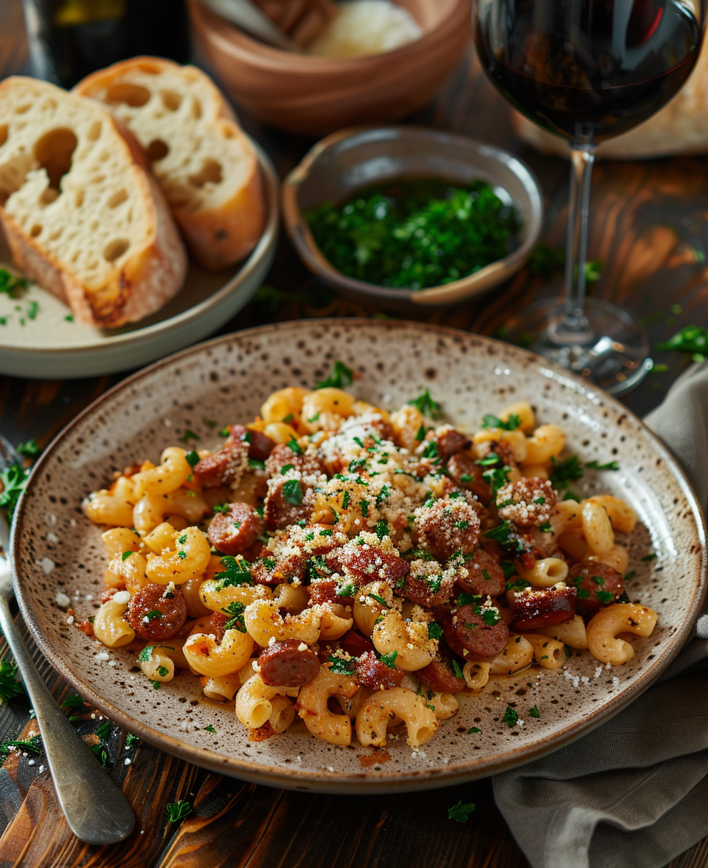 Macarrones con Chorizo