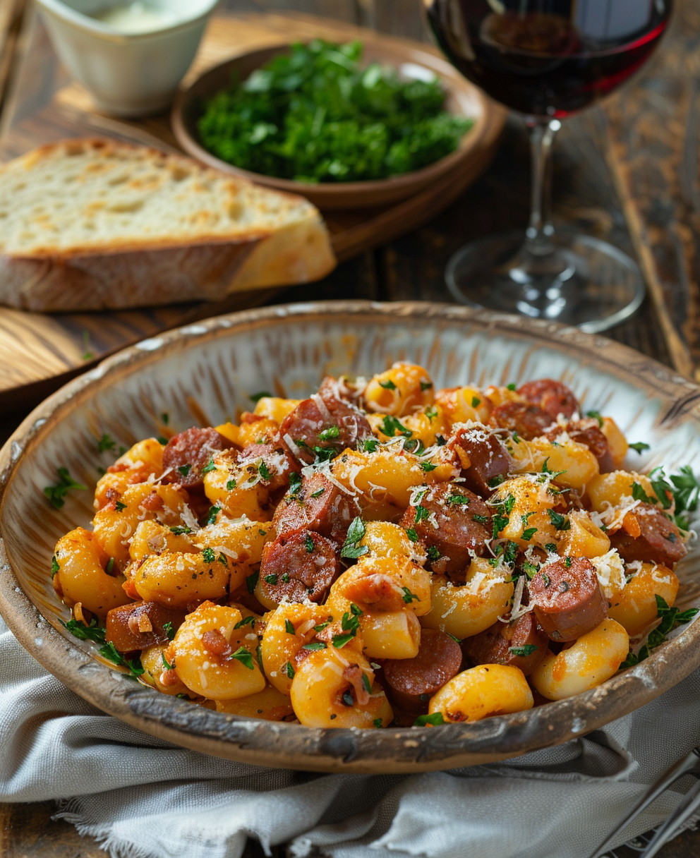 Macarrones con Chorizo