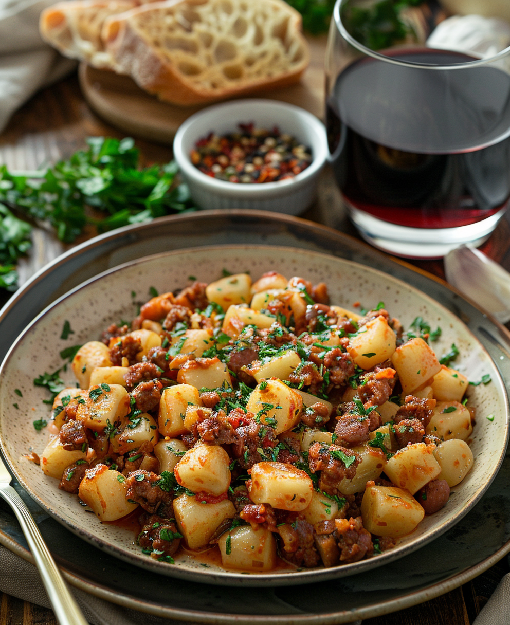 Macarrones con Chorizo