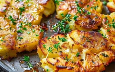 Papas Crush Croustillantes: La Receta Más Fácil y Deliciosa