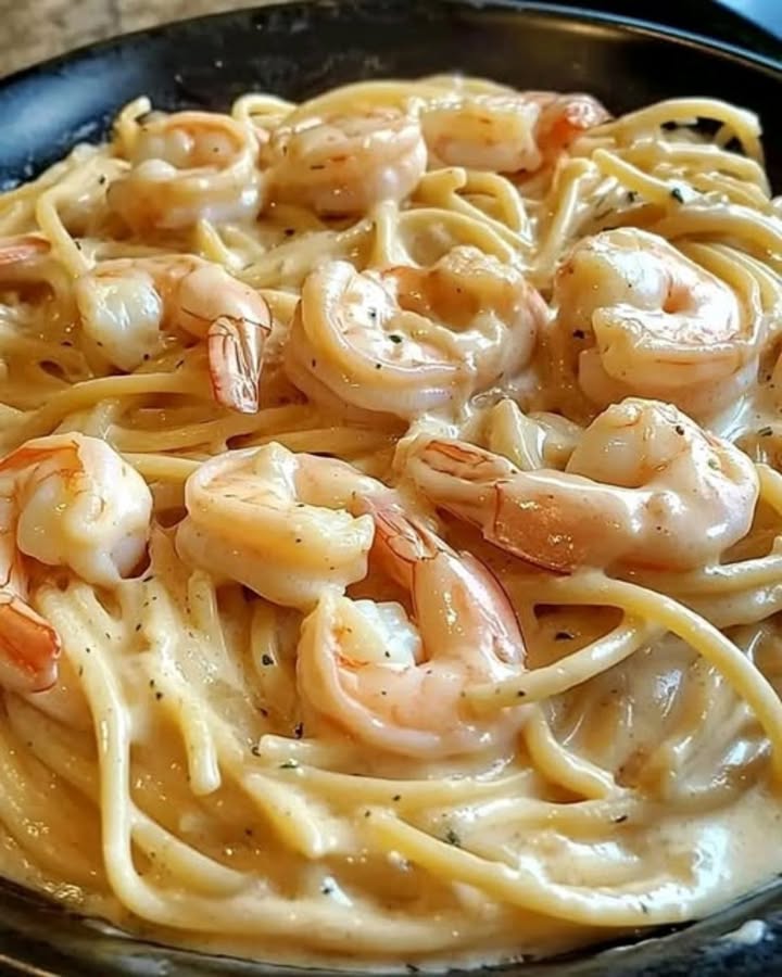 Pasta con Camarones