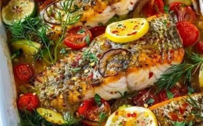 Pescado Mediterráneo Horneado: Receta Fácil y Deliciosa