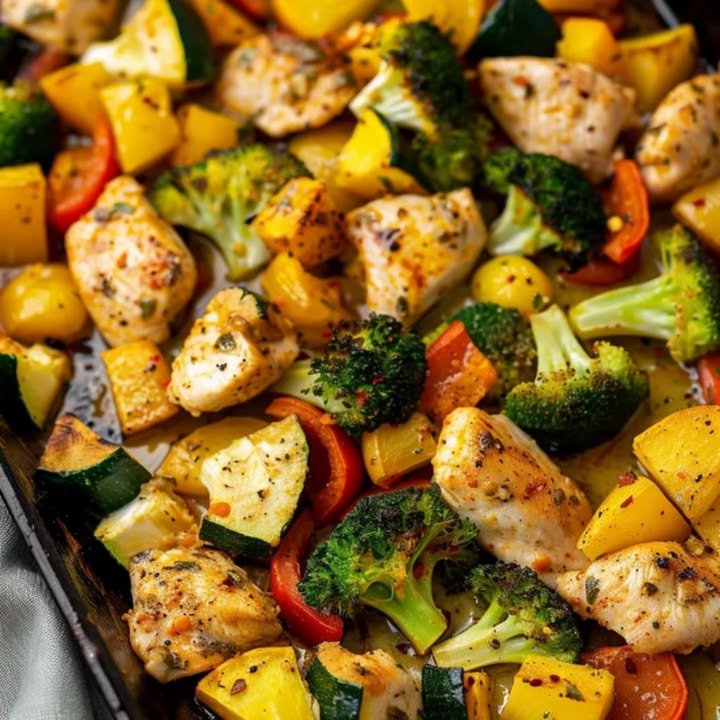 Pollo y Verduras Rápido