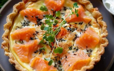 Quiche Salmón Boursin: Receta Fácil y Deliciosa