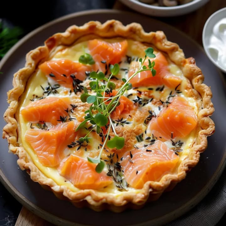 Quiche Salmón Boursin