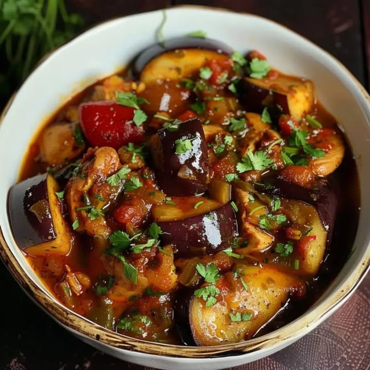 Ragoût Pollo Berenjenas