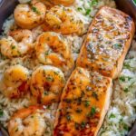 Saumon, Crevettes, Miel