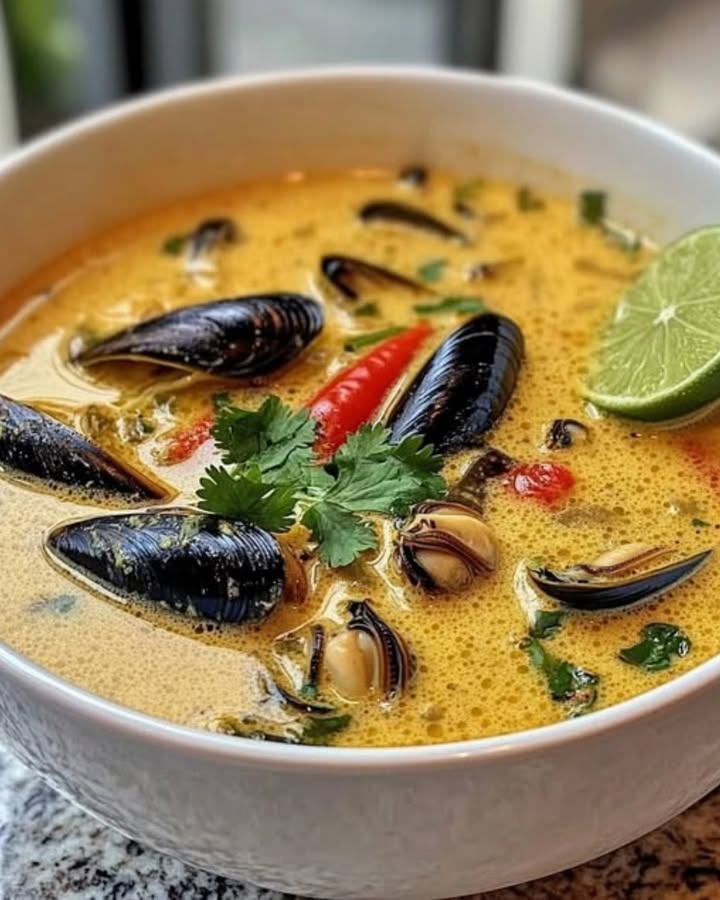Sopa de Mejillones Exótica