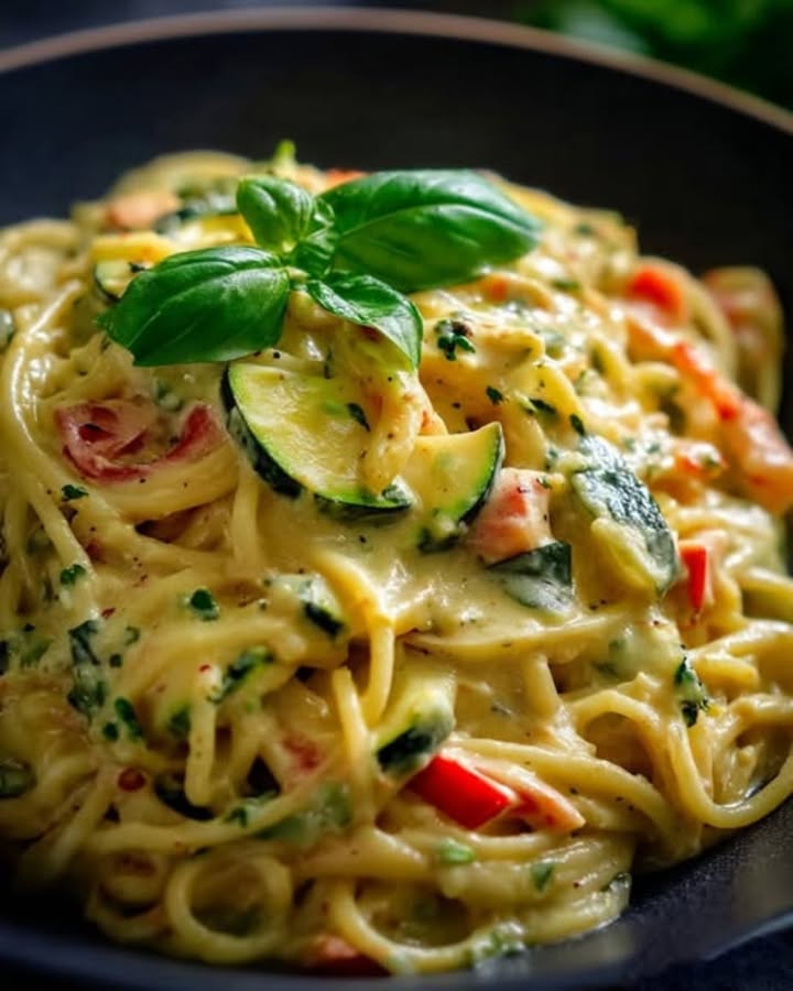 Spaghetti Crema Zucchini