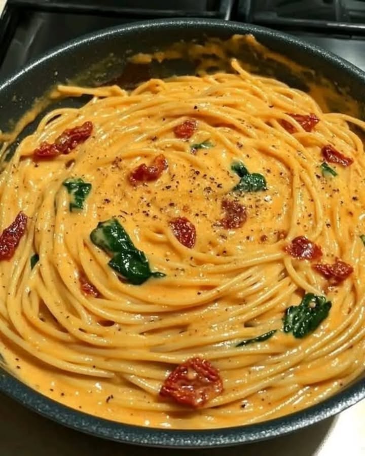Spaghetti Cremosos Espinacas
