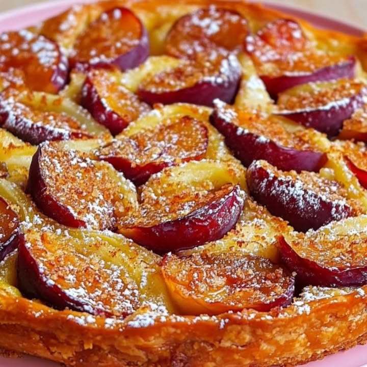 Tarta Clafoutis Ciruelas