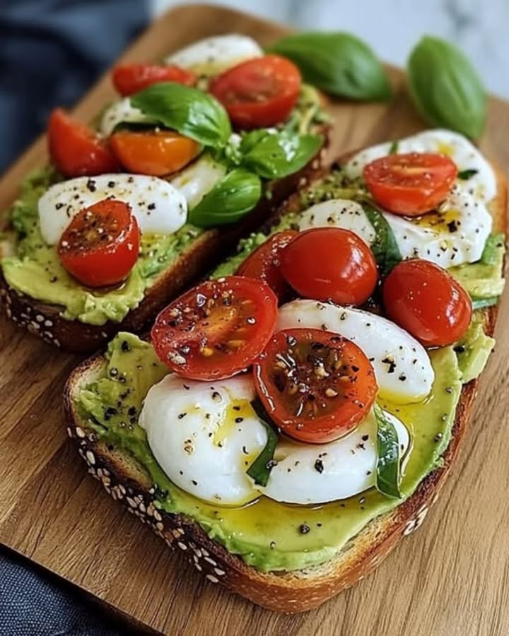 Tartines Caprese Saludables