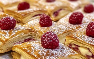 Bocaditos Frambuesa Crema: Receta Fácil y Deliciosa