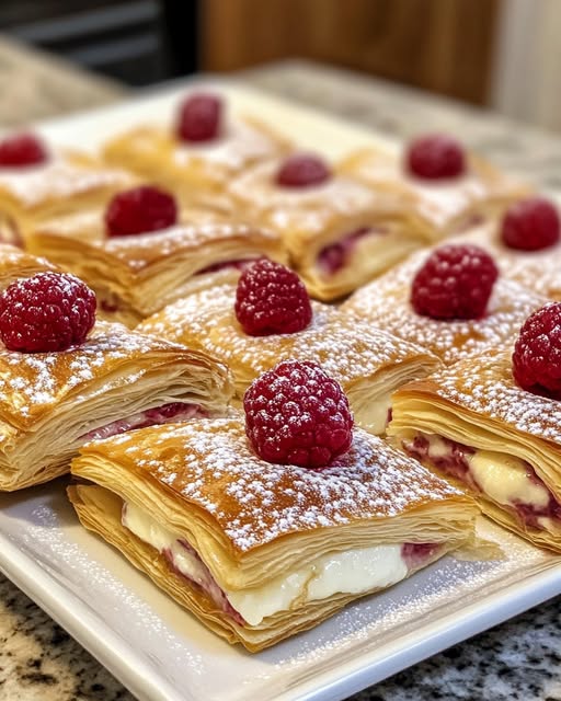 Bocaditos Frambuesa Crema: Receta Fácil y Deliciosa