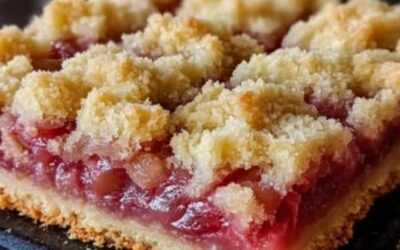 Carrés Sablés Rhubarbe Croustillants: Receta Fácil y Deliciosa