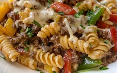 Cazuela Pasta Cheesesteak: La Mejor Receta Auténtica