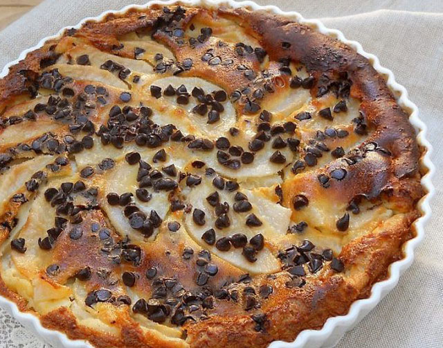 Clafoutis Pera Chocolate