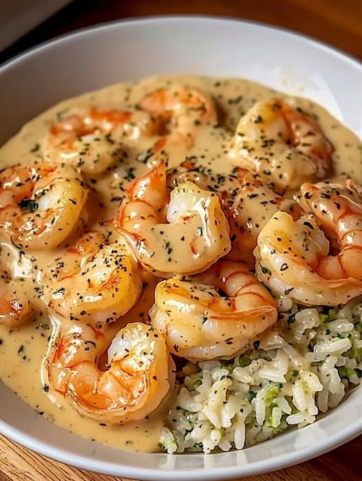 Crevettes Crema Arroz