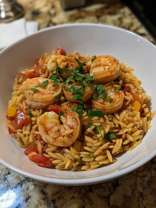 Crevettes con Orzo: Receta Facile y Deliciosa