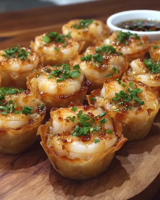 Cups de Camarones Crujientes