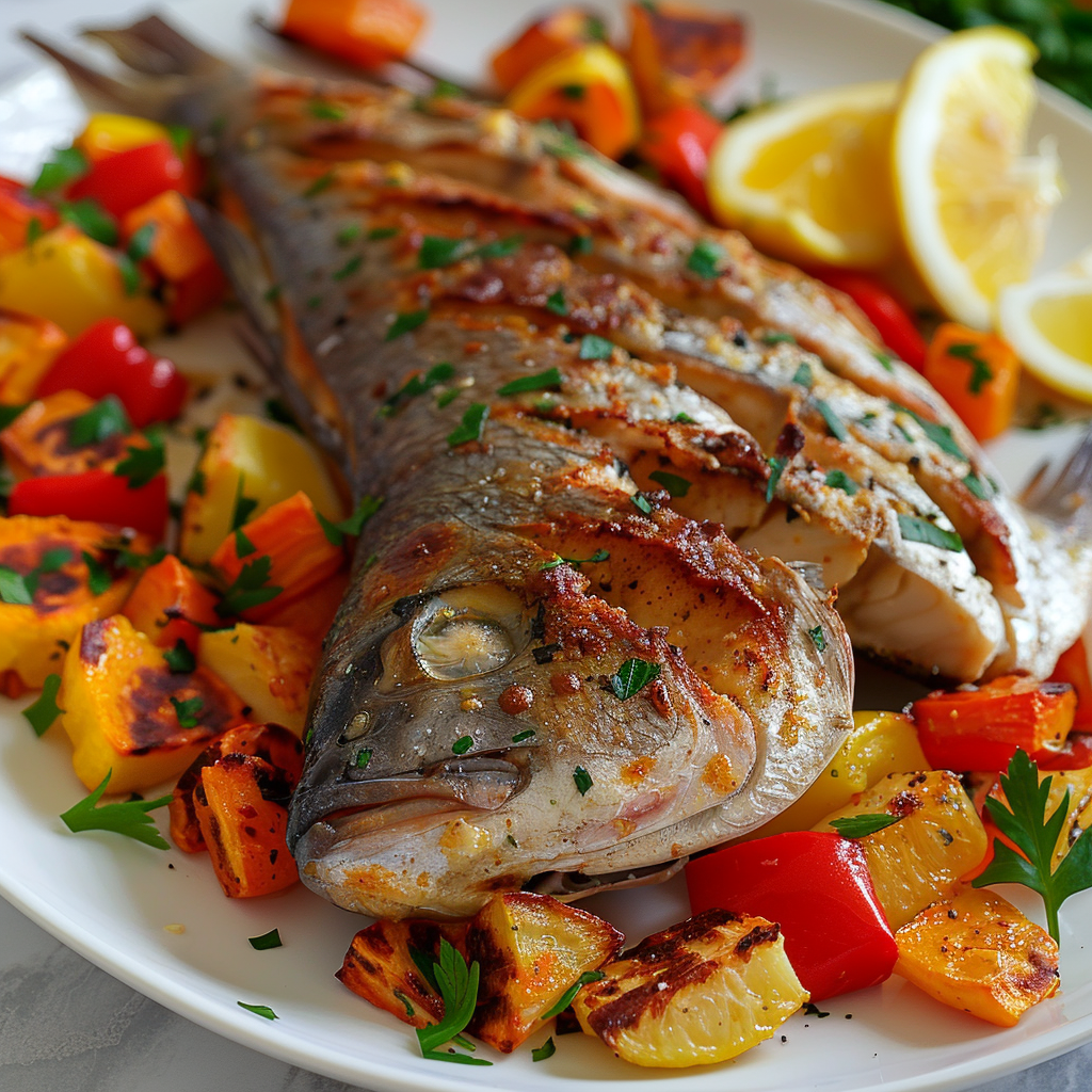 Dorada al Horno con Verduras
