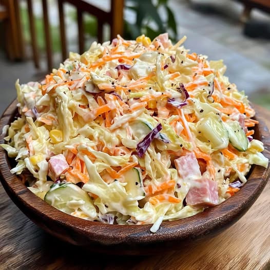 Ensalada Cremosa Crujiente: La Mejor Receta Fácil y Deliciosa