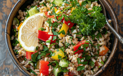 Ensalada de arroz integral con verduras: Receta saludable y deliciosa