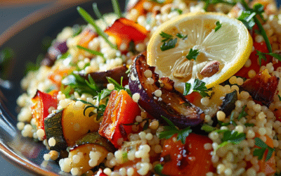 Ensalada de Couscous con Verduras Asadas: ¡Irresistible y Saludable!