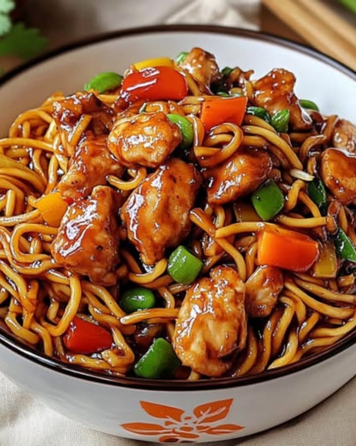 Fideos Picantes Pollo