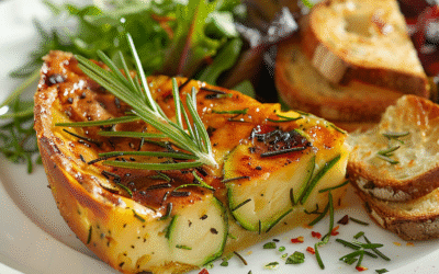 Flan salado de calabacín y romero: Receta irresistible para sorprender