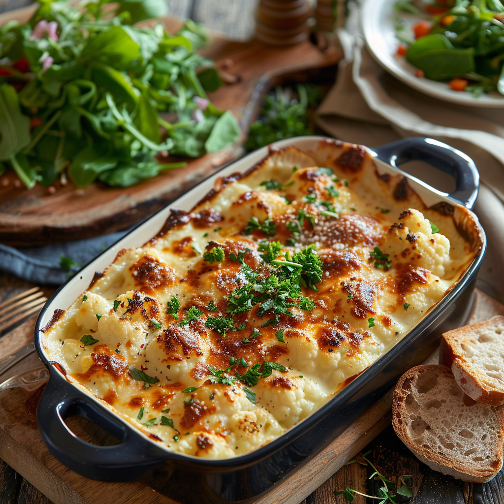 Gratinado de Coliflor con Bechamel