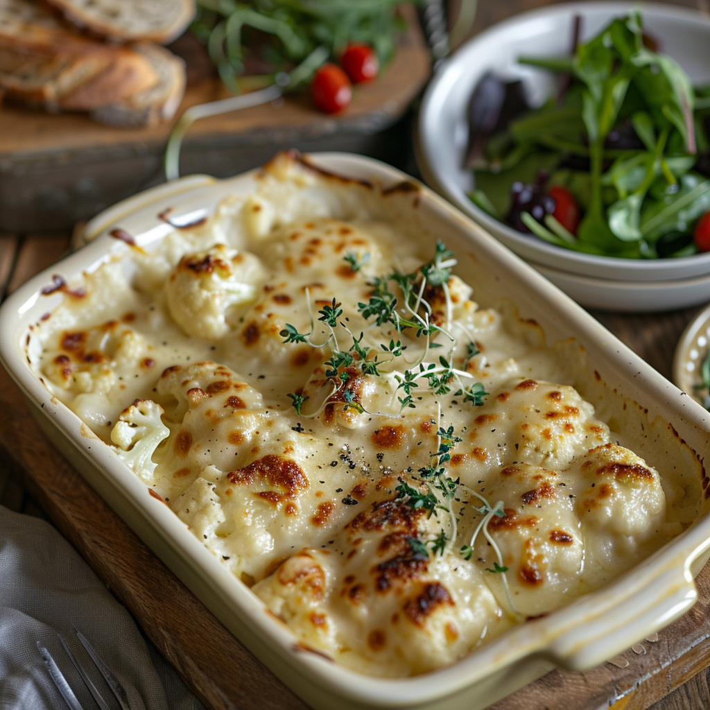Gratinado de Coliflor con Bechamel