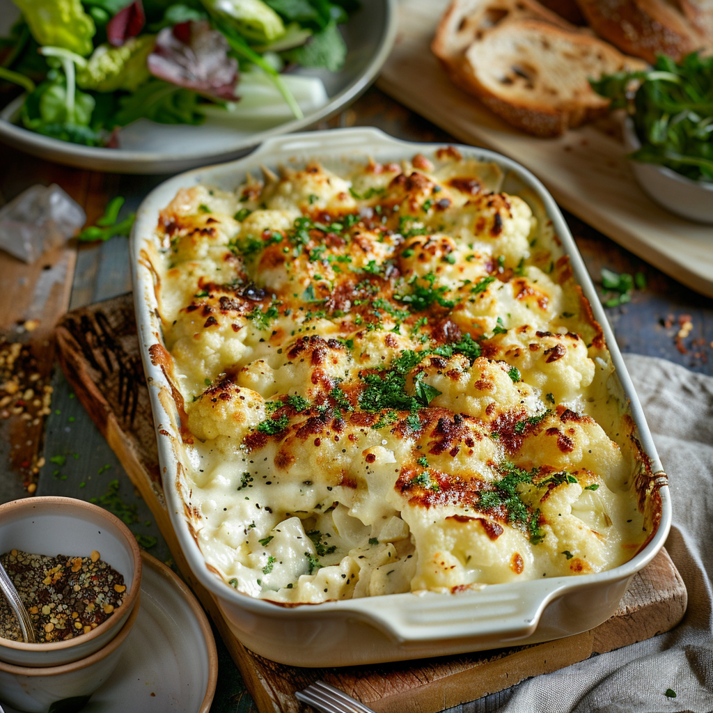 Gratinado de Coliflor con Bechamel