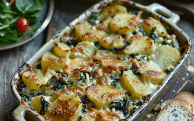 Gratinado de Espinacas y Patatas: Receta Irresistible para Cenas Especiales