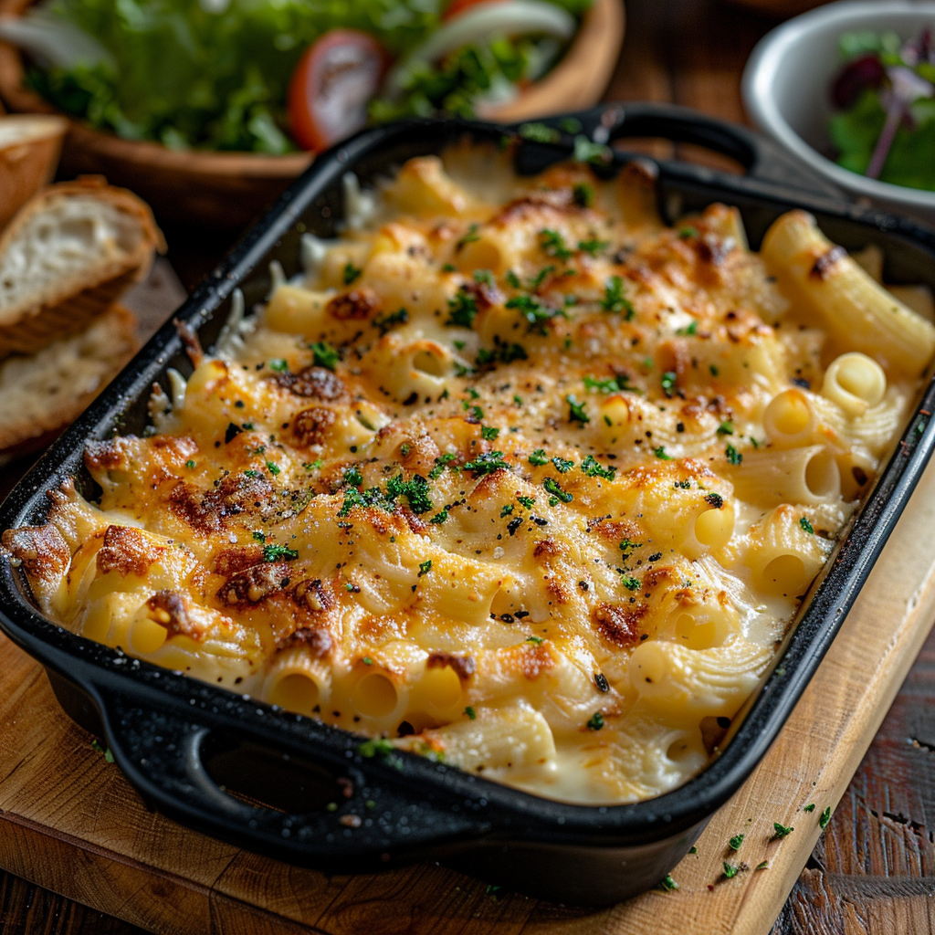 Macarrones Gratinados con Queso